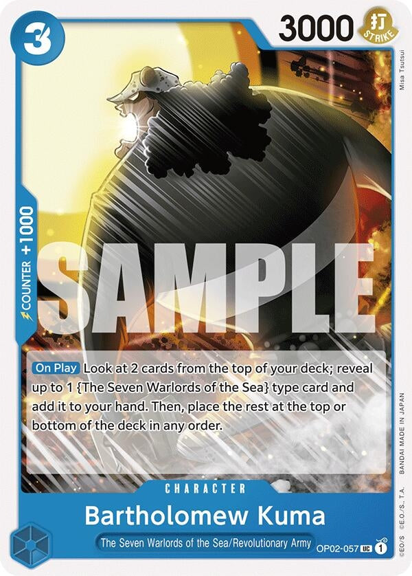 Image for Bartholomew Kuma (OP02-057) - One Piece Card Game