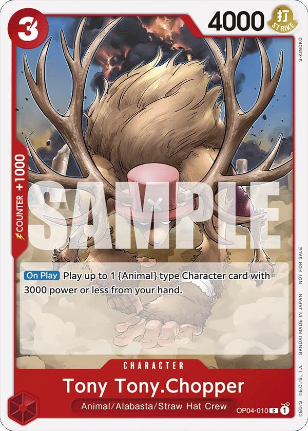 Image for Tony Tony.Chopper (Tournament Pack 2024 Oct.-Dec.) (OP04-010) - One Piece Card Game