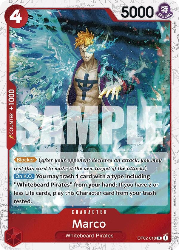 Image for Marco (Jolly Roger Foil) (OP02-018) - One Piece Card Game