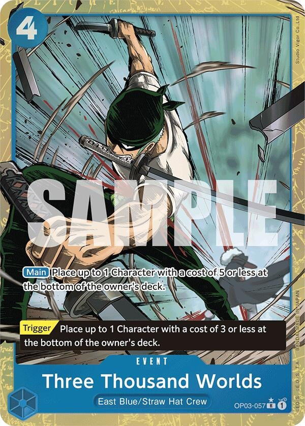 Image for Three Thousand Worlds (Alternate Art) (OP03-057) - One Piece Card Game