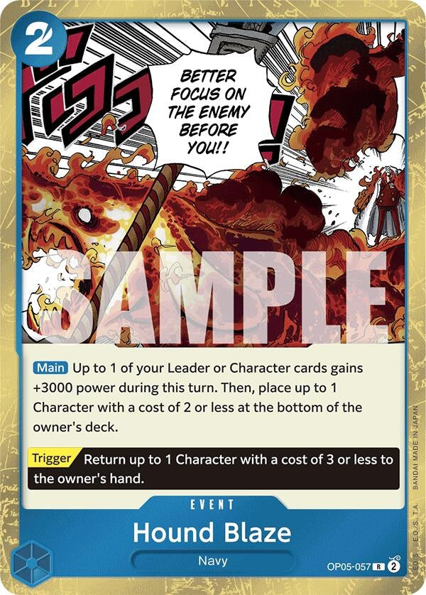 Image for Hound Blaze (Jolly Roger Foil) (OP05-057) - One Piece Card Game