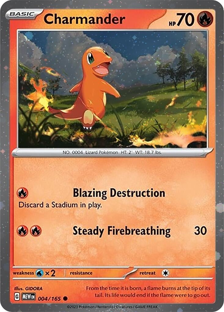Image for Charmander - 004/165 (Cosmos Holo) (004/165) - Pokemon
