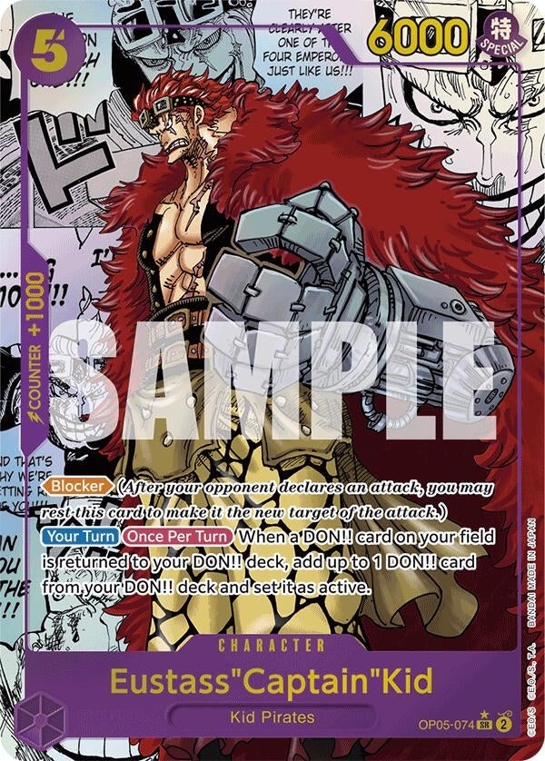 Image for Eustass"Captain"Kid (OP05-074) (Manga) (OP05-074) - One Piece Card Game