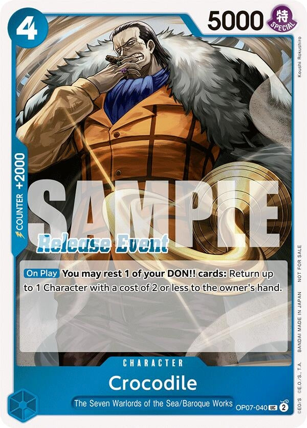 Image for Crocodile (ST15 - ST20 Release Event Winner Pack) (OP07-040) - One Piece Card Game
