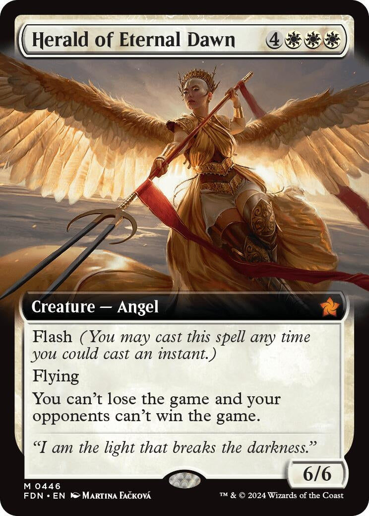 Image for Herald of Eternal Dawn (Extended Art) (446) - Magic: The Gathering