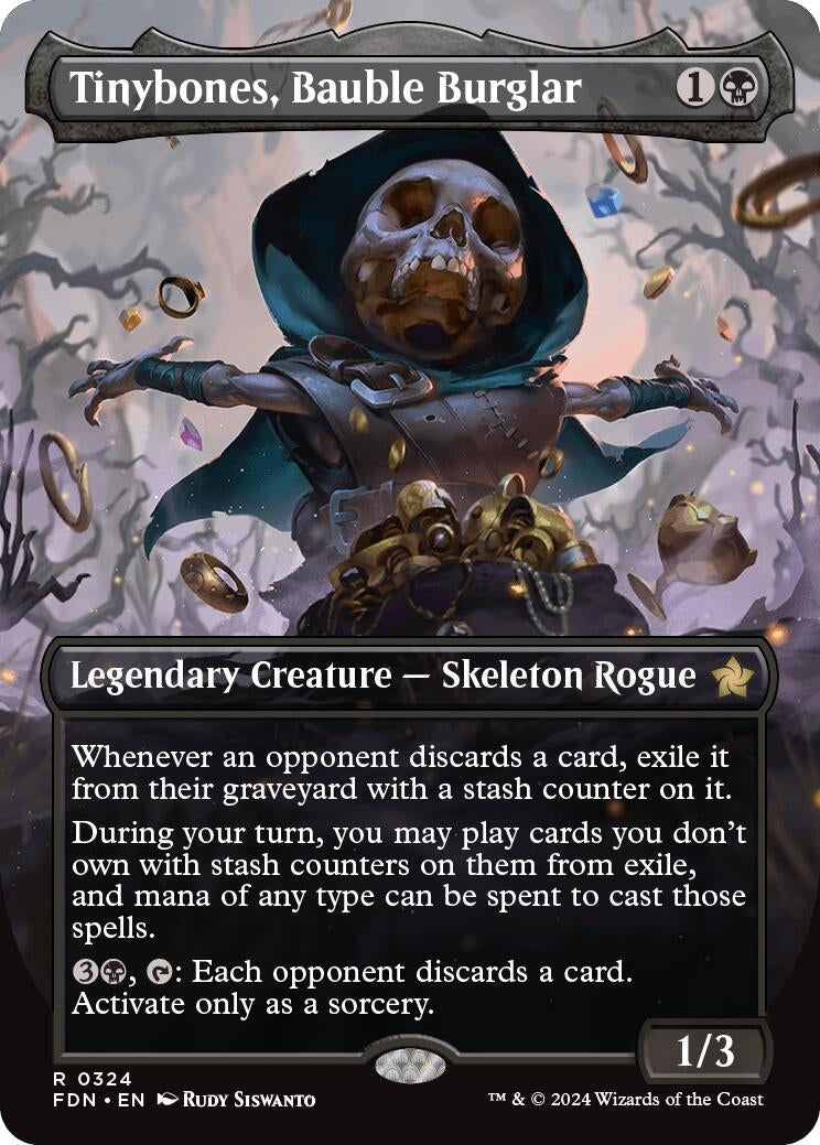 Image for Tinybones, Bauble Burglar (Borderless) (324) - Magic: The Gathering