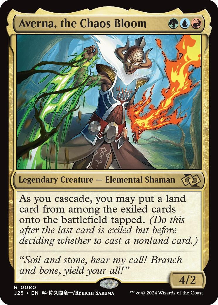 Image for Averna, the Chaos Bloom (Anime) (80) - Magic: The Gathering