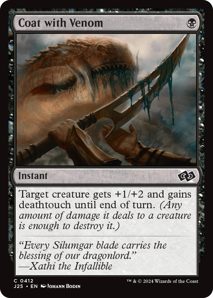 Image for Coat with Venom (412) - Magic: The Gathering