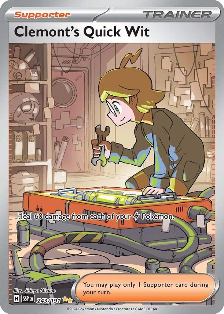 Image for Clemont's Quick Wit (243/191) - Pokemon