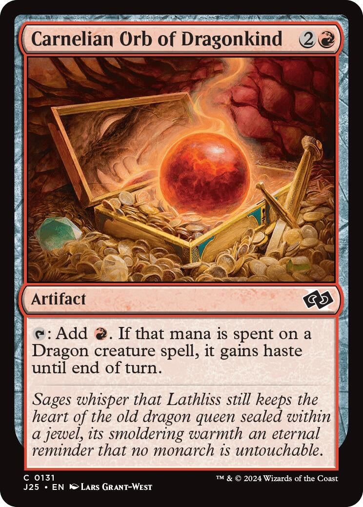 Image for Carnelian Orb of Dragonkind (131) - Magic: The Gathering