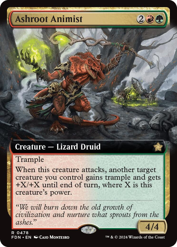 Image for Ashroot Animist (Extended Art) (478) - Magic: The Gathering