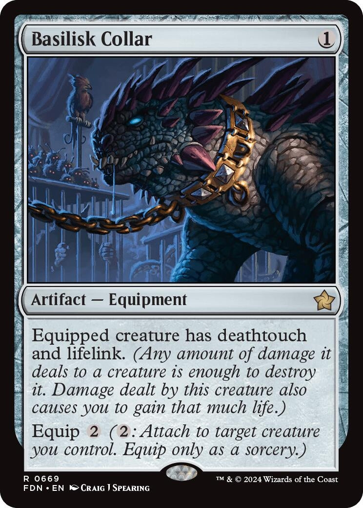Image for Basilisk Collar (669) - Magic: The Gathering