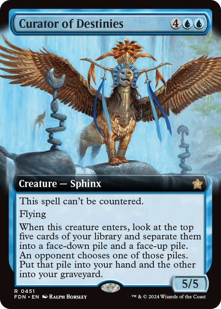 Image for Curator of Destinies (Extended Art) (451) - Magic: The Gathering