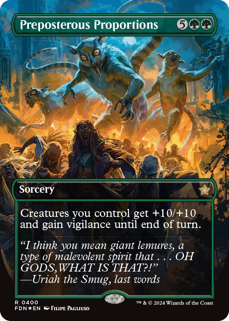 Image for Preposterous Proportions (Borderless) (Mana Foil) (400) - Magic: The Gathering