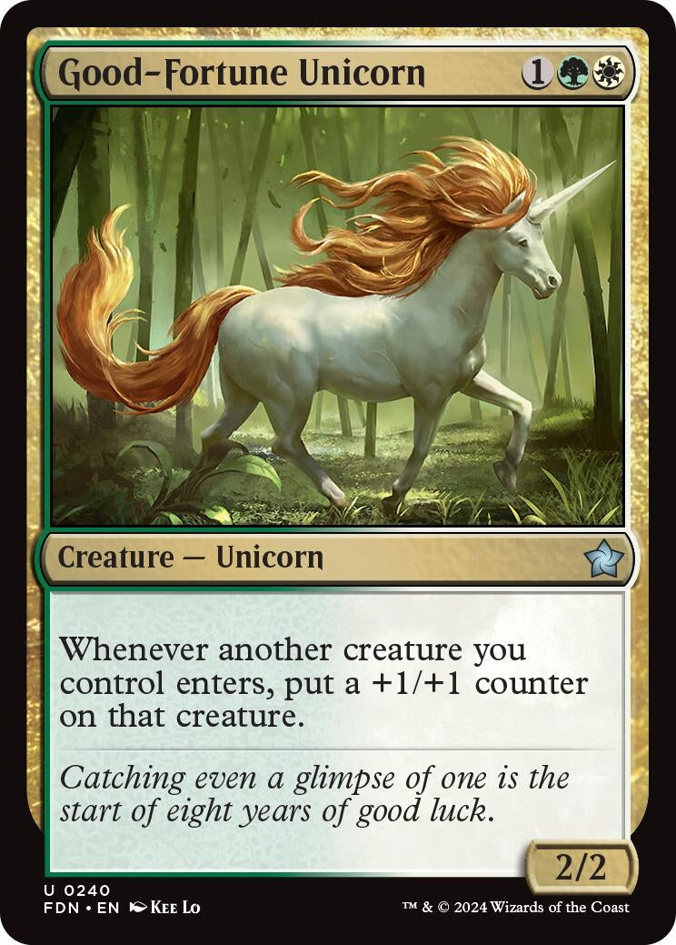 Image for Good-Fortune Unicorn (240) - Magic: The Gathering