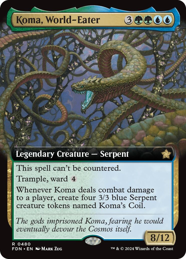 Image for Koma, World-Eater (Extended Art) (480) - Magic: The Gathering