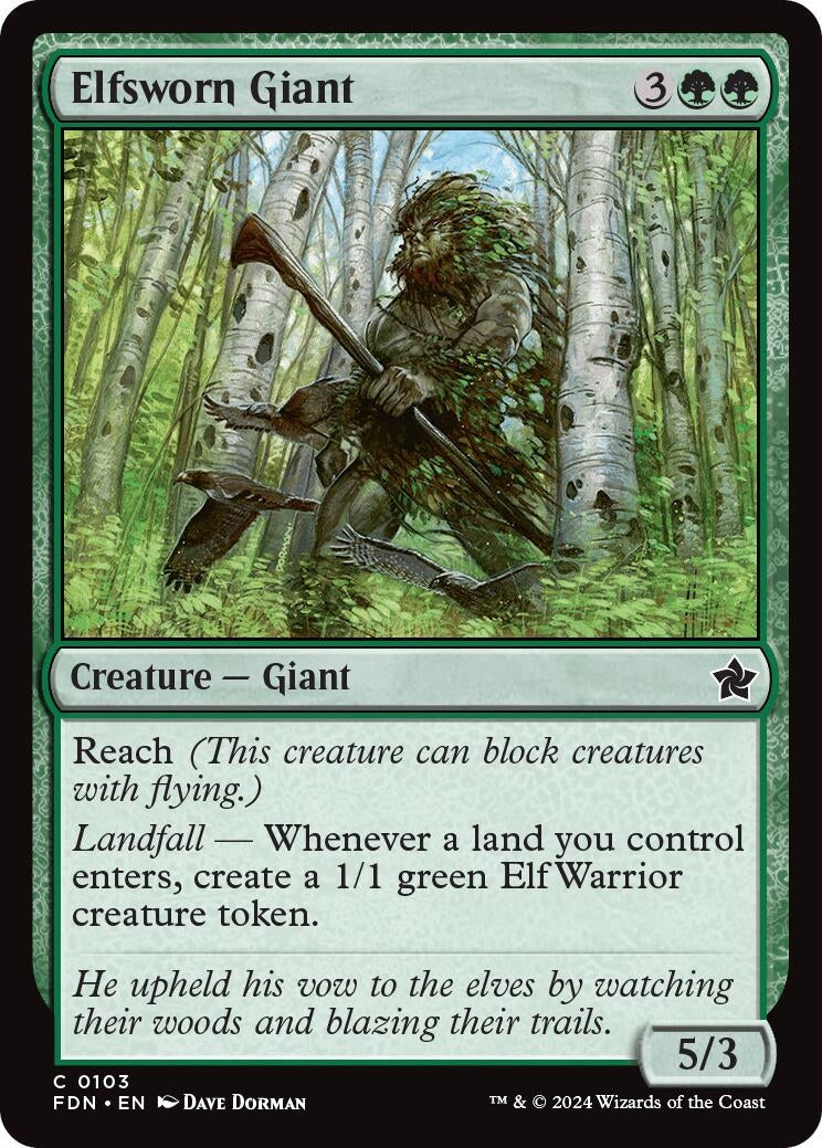 Image for Elfsworn Giant (103) - Magic: The Gathering