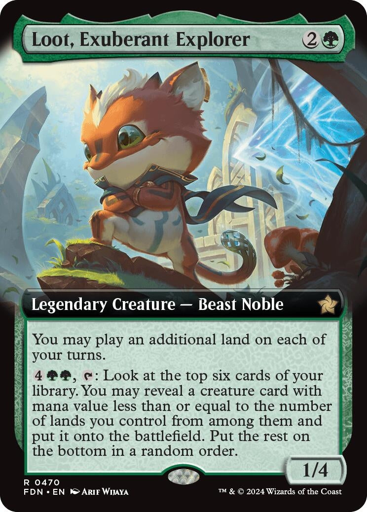 Image for Loot, Exuberant Explorer (Extended Art) (470) - Magic: The Gathering