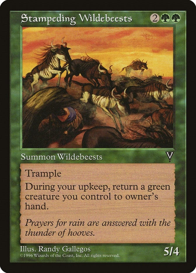 Image for Stampeding Wildebeests - Magic: The Gathering
