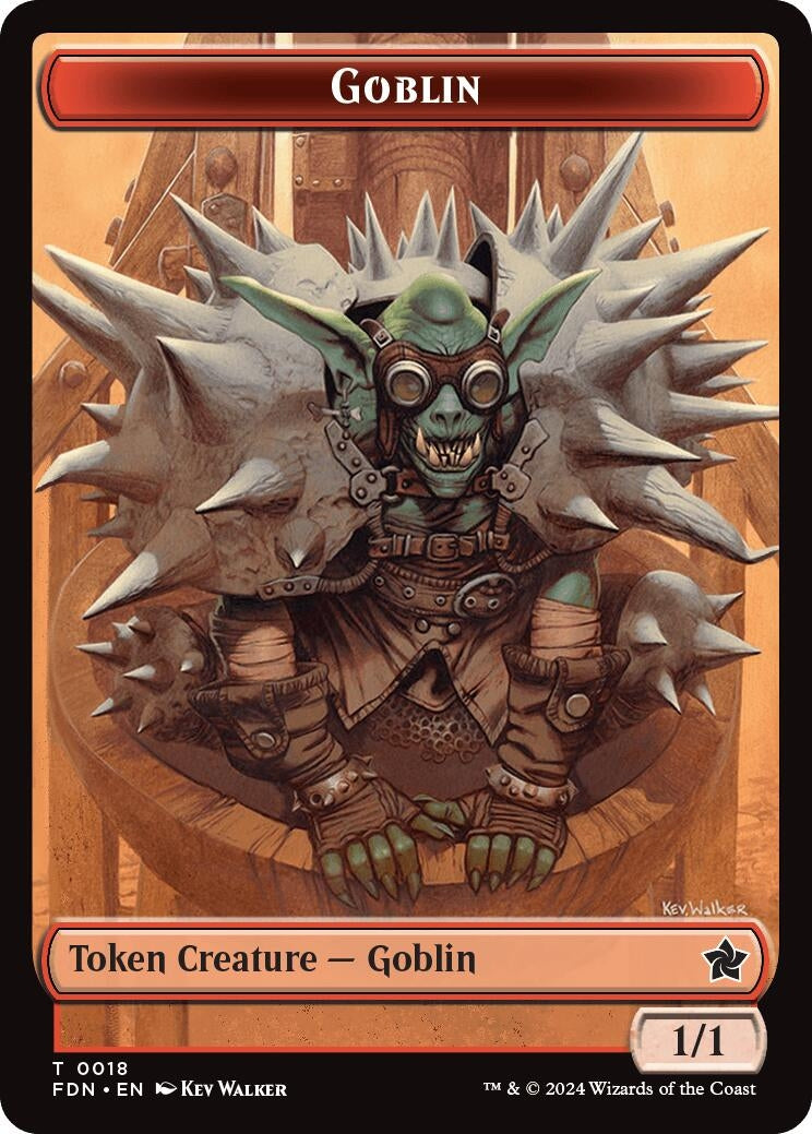 Image for Goblin // Zombie Doubled-Sided Token (18 // 15) - Magic: The Gathering