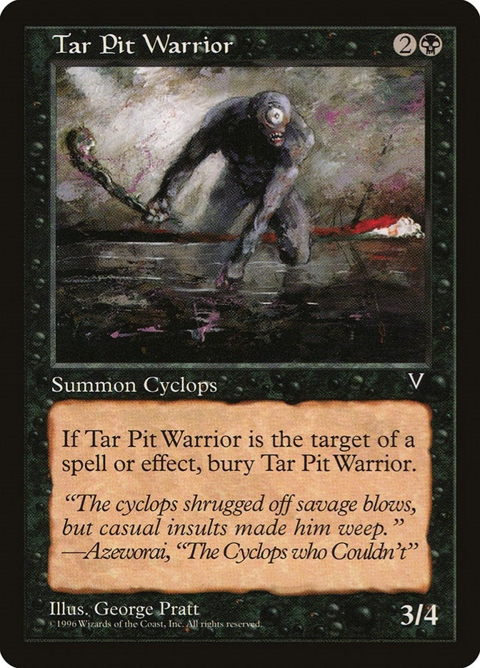 Image for Tar Pit Warrior - Magic: The Gathering