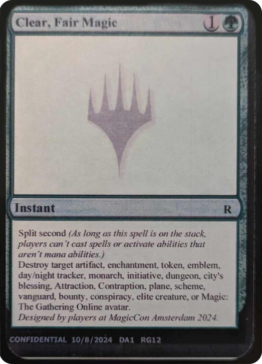 Image for Clear, Fair Magic - Magic: The Gathering