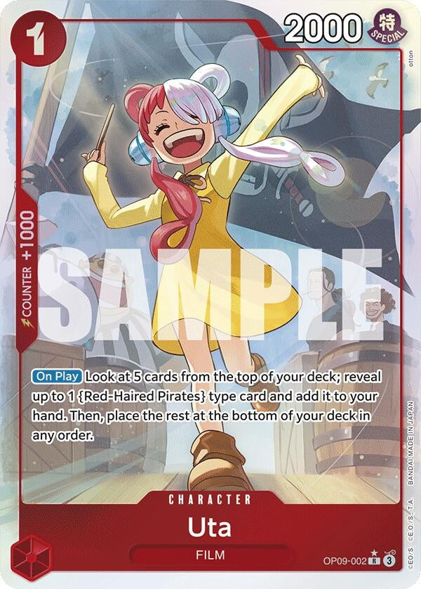 Image for Uta (Parallel) (OP09-002) - One Piece Card Game
