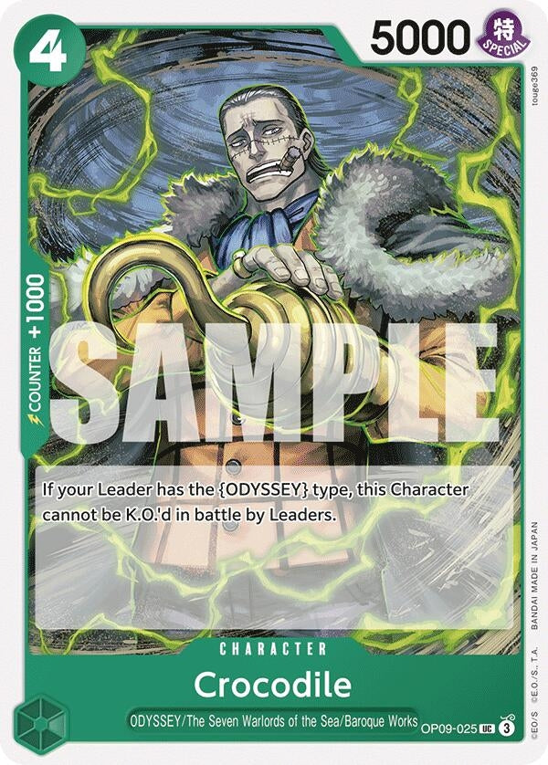 Image for Crocodile (025) (OP09-025) - One Piece Card Game