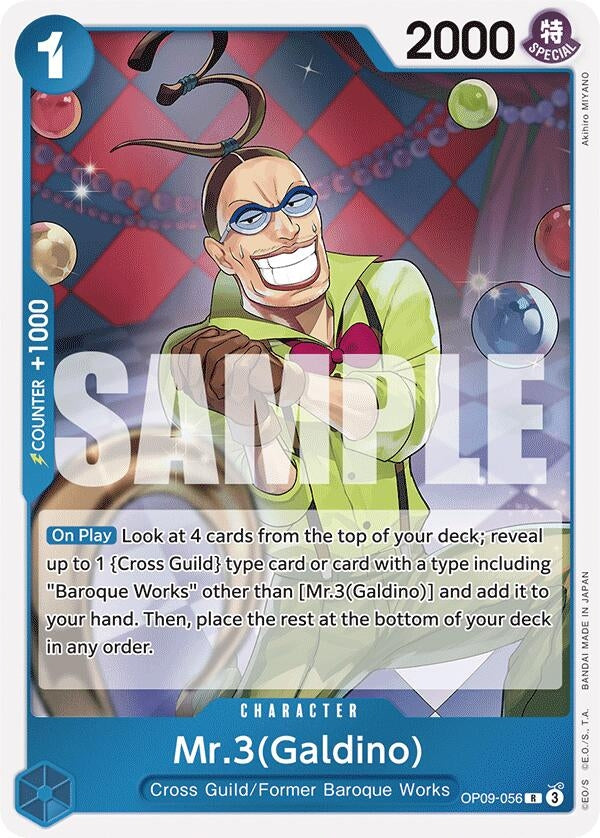 Image for Mr.3(Galdino) (OP09-056) - One Piece Card Game