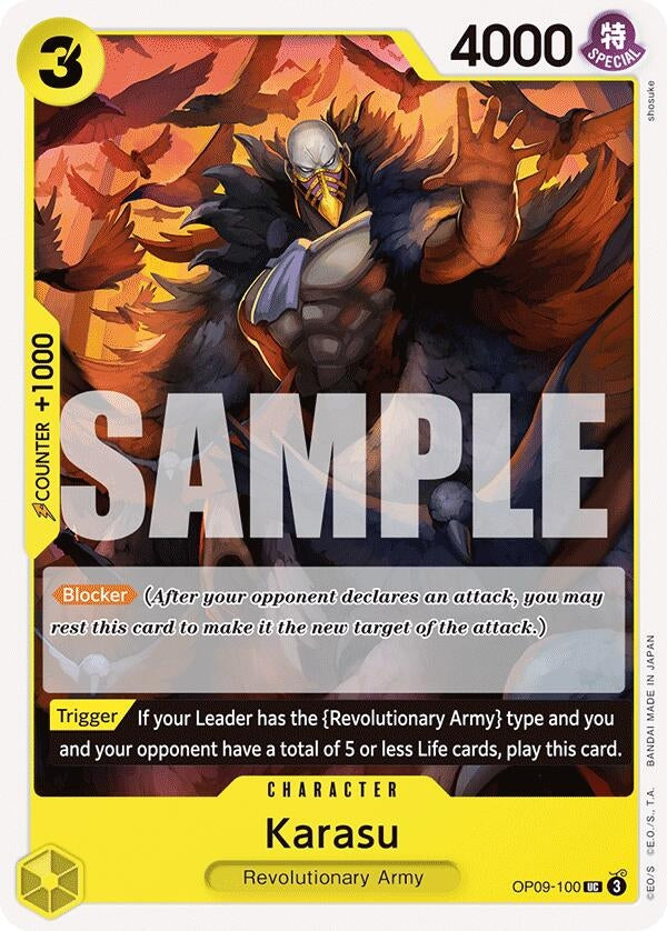 Image for Karasu (OP09-100) - One Piece Card Game
