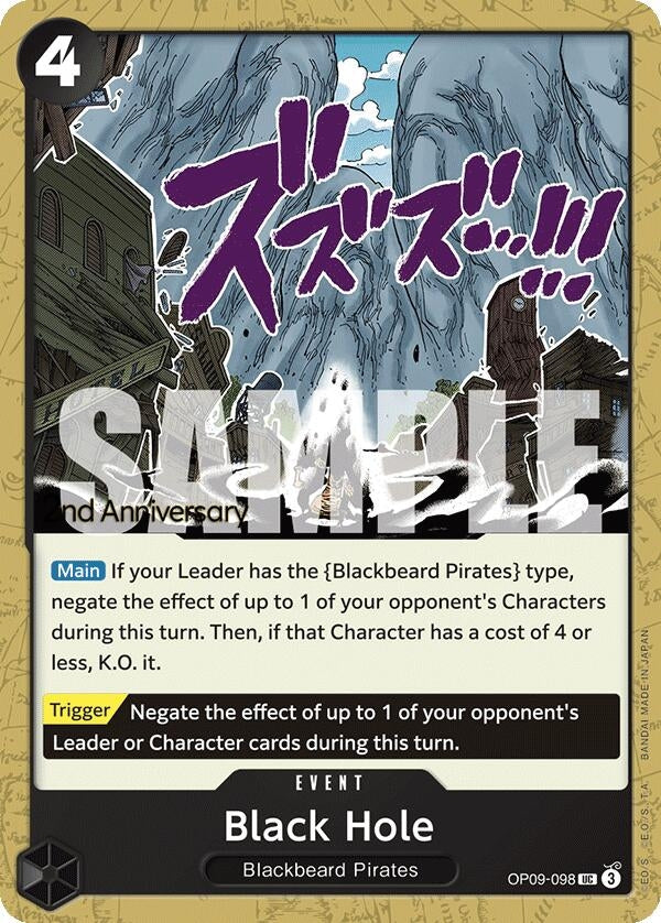 Image for Black Hole (OP09-098) - One Piece Card Game