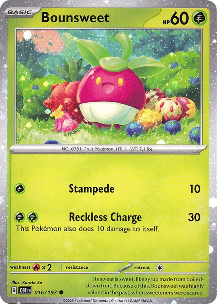 Image for Bounsweet - 016/197 (Cosmos Holo) (016/197) - Pokemon