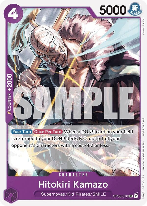 Image for Hitokiri Kamazo (Tournament Pack 2025 Vol. 1) (OP06-076) - One Piece Card Game