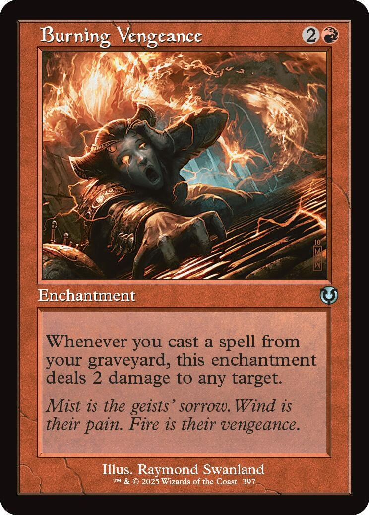 Image for Burning Vengeance (Retro Frame) (397) - Magic: The Gathering