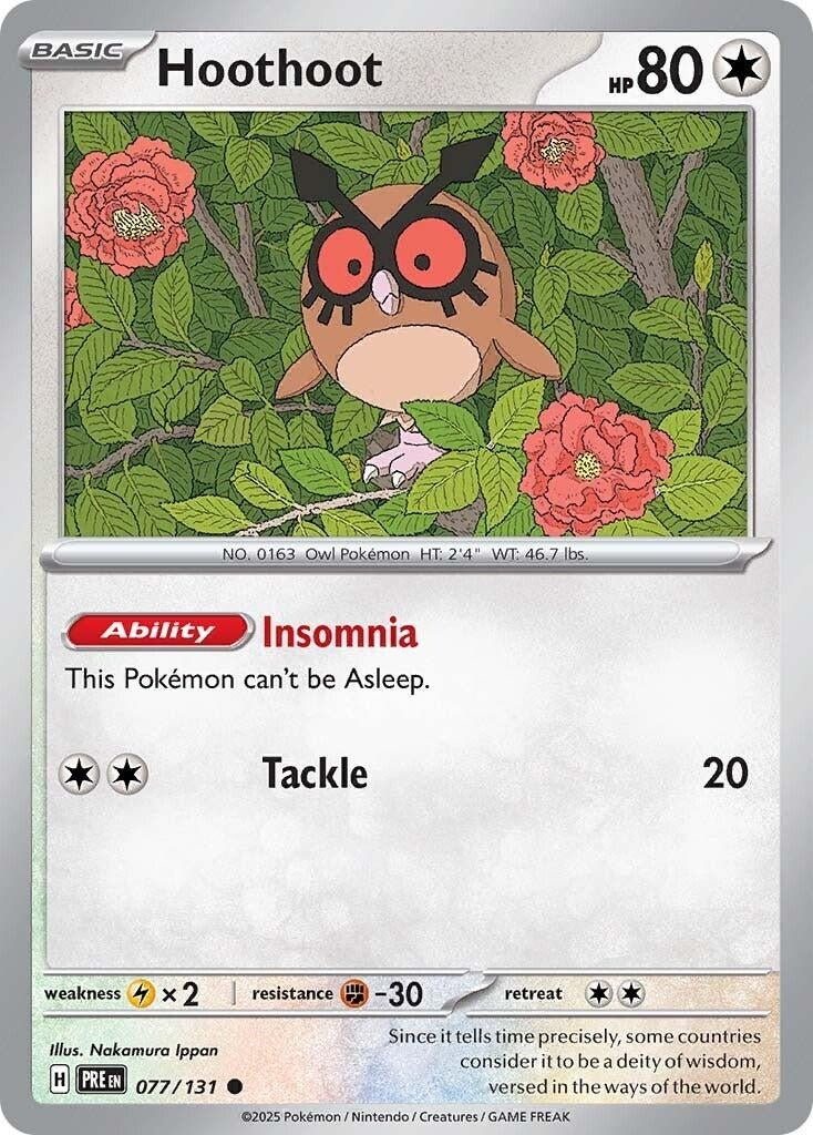 Image for Hoothoot (077/131) - Pokemon