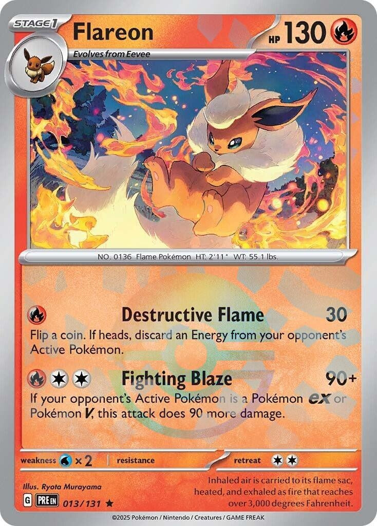 Image for Flareon (Poke Ball Pattern) (013/131) - Pokemon