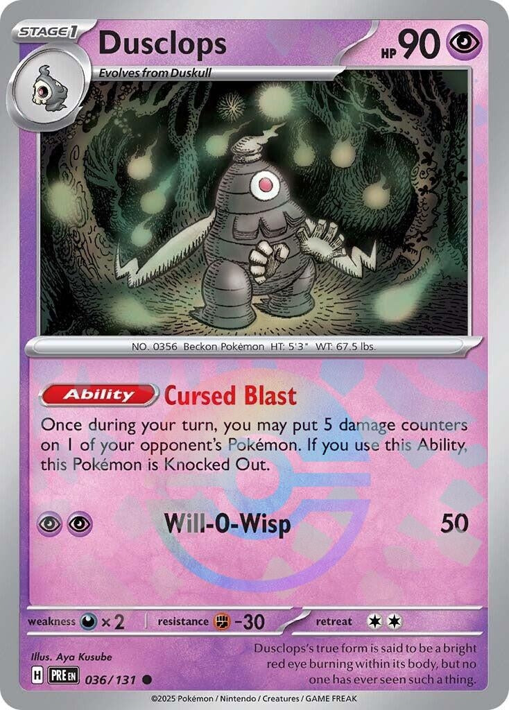Image for Dusclops (Poke Ball Pattern) (036/131) - Pokemon