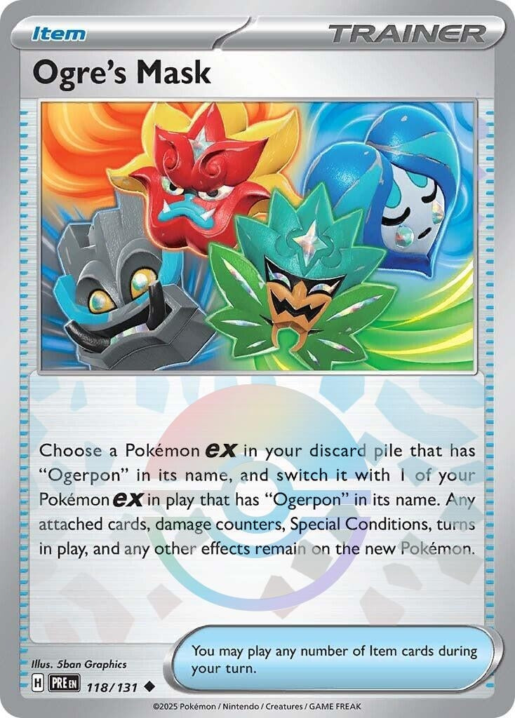 Image for Ogre's Mask (Poke Ball Pattern) (118/131) - Pokemon