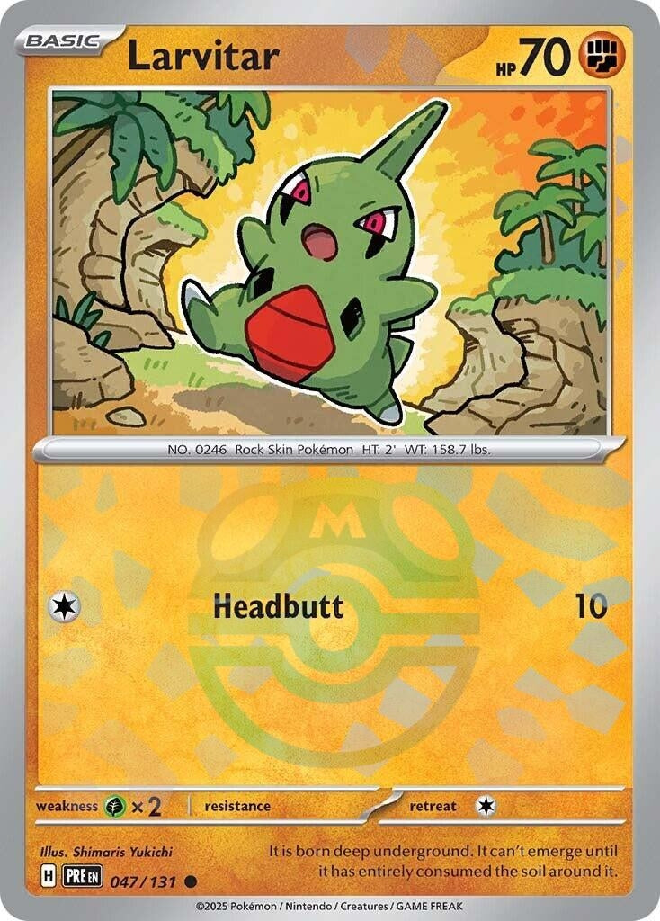 Image for Larvitar (Master Ball Pattern) (047/131) - Pokemon