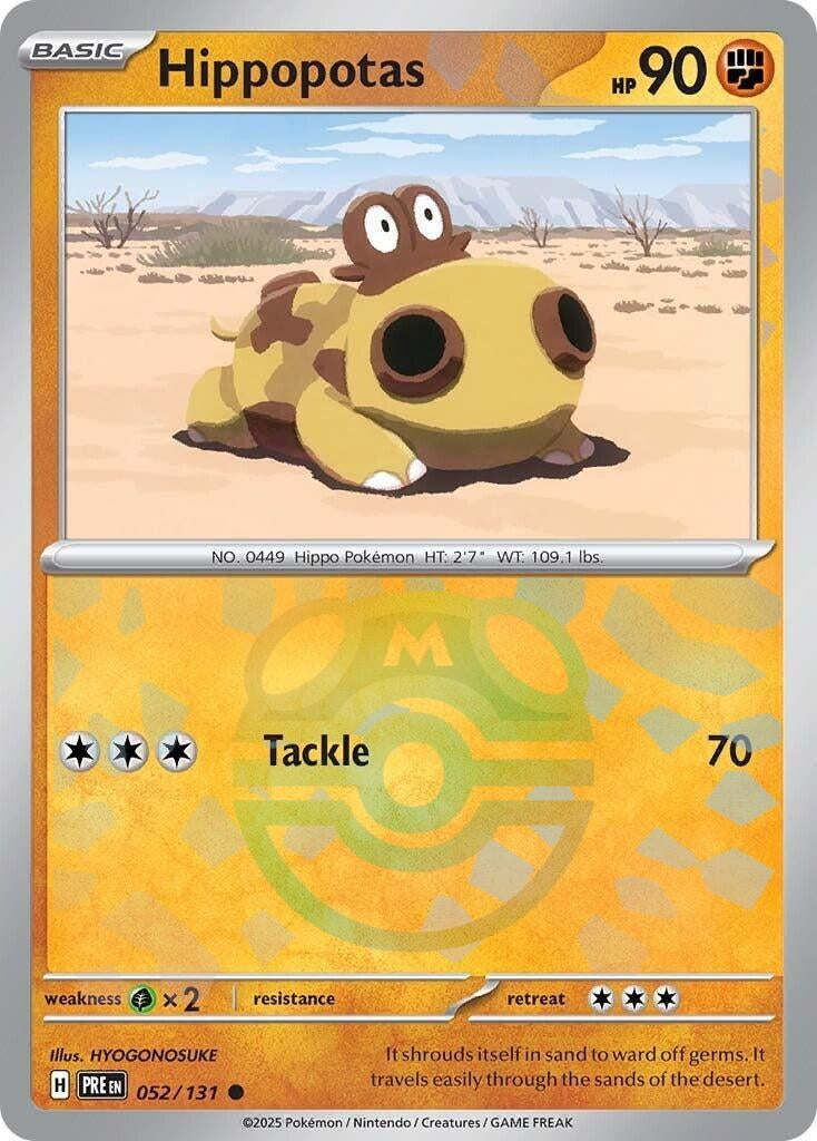 Image for Hippopotas (Master Ball Pattern) (052/131) - Pokemon