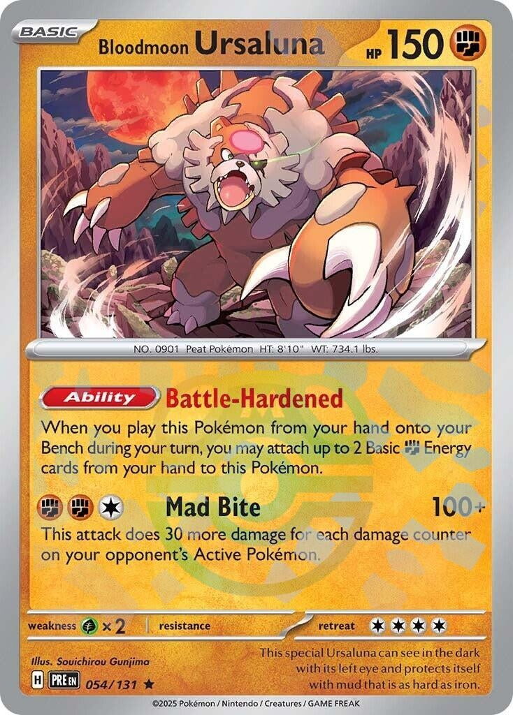 Image for Bloodmoon Ursaluna (Master Ball Pattern) (054/131) - Pokemon