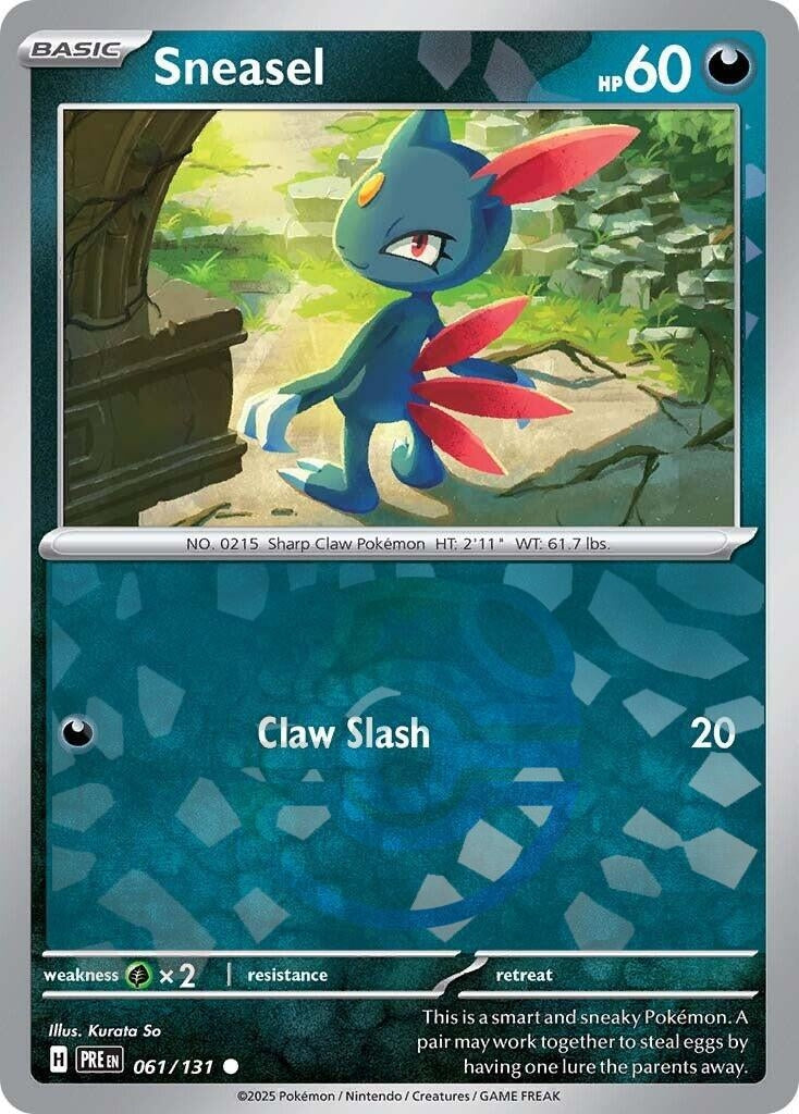 Image for Sneasel (Master Ball Pattern) (061/131) - Pokemon
