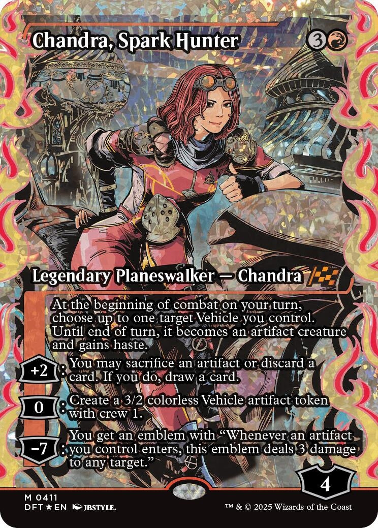 Image for Chandra, Spark Hunter (Showcase) (Fracture Foil) (411) - Magic: The Gathering