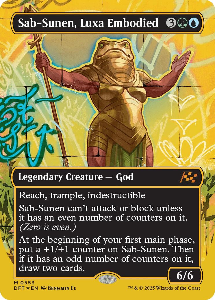 Image for Sab-Sunen, Luxa Embodied (Borderless) (First-Place Foil) (553) - Magic: The Gathering