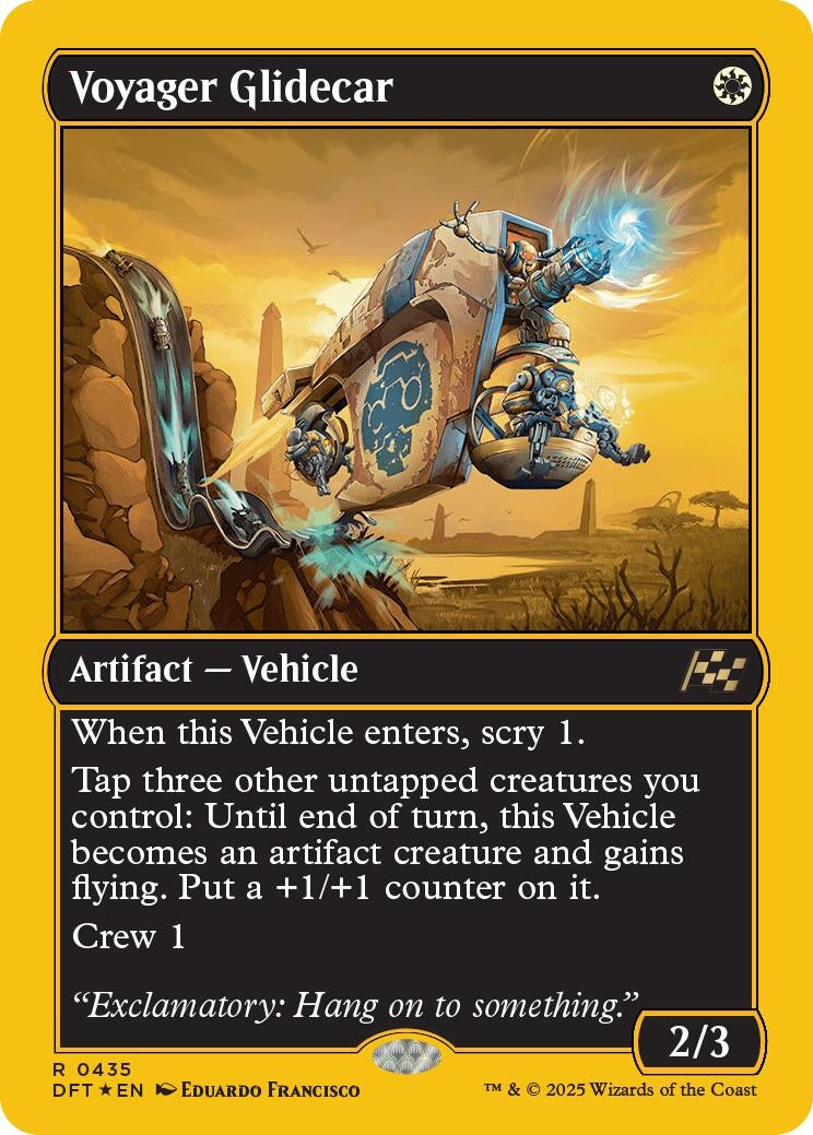 Image for Voyager Glidecar (First-Place Foil) (435) - Magic: The Gathering