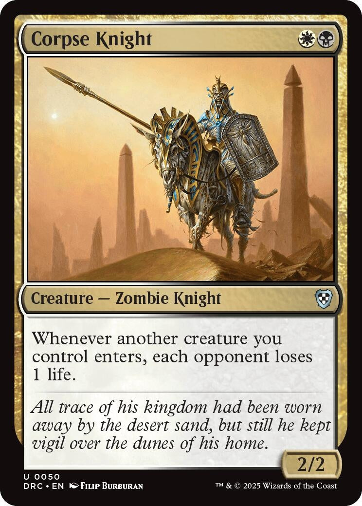 Image for Corpse Knight (50) - Magic: The Gathering