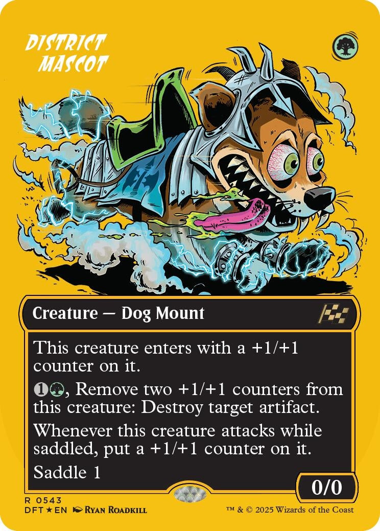 Image for District Mascot (Borderless) (First-Place Foil) (543) - Magic: The Gathering