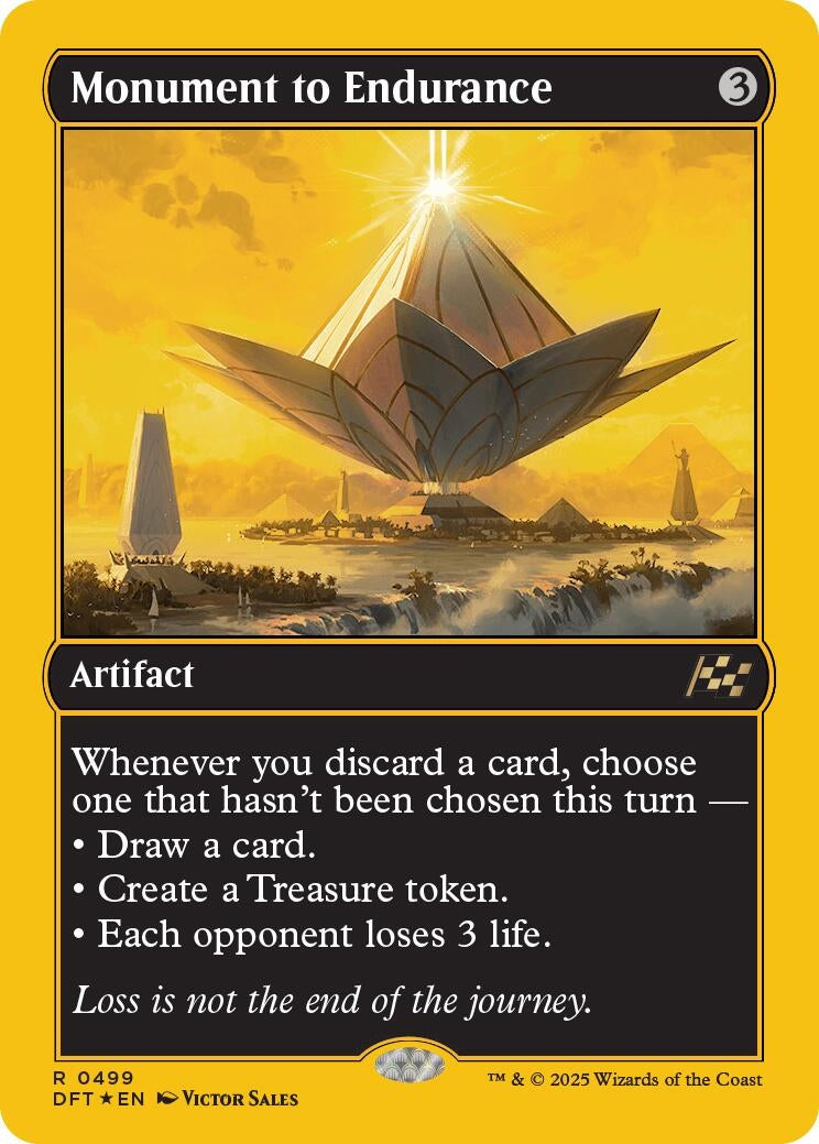Image for Monument to Endurance (First-Place Foil) (499) - Magic: The Gathering