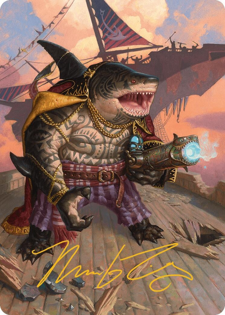 Image for Captain Howler, Sea Scourge Art Card (4/54) (Gold-Stamped Signature) (4) - Magic: The Gathering
