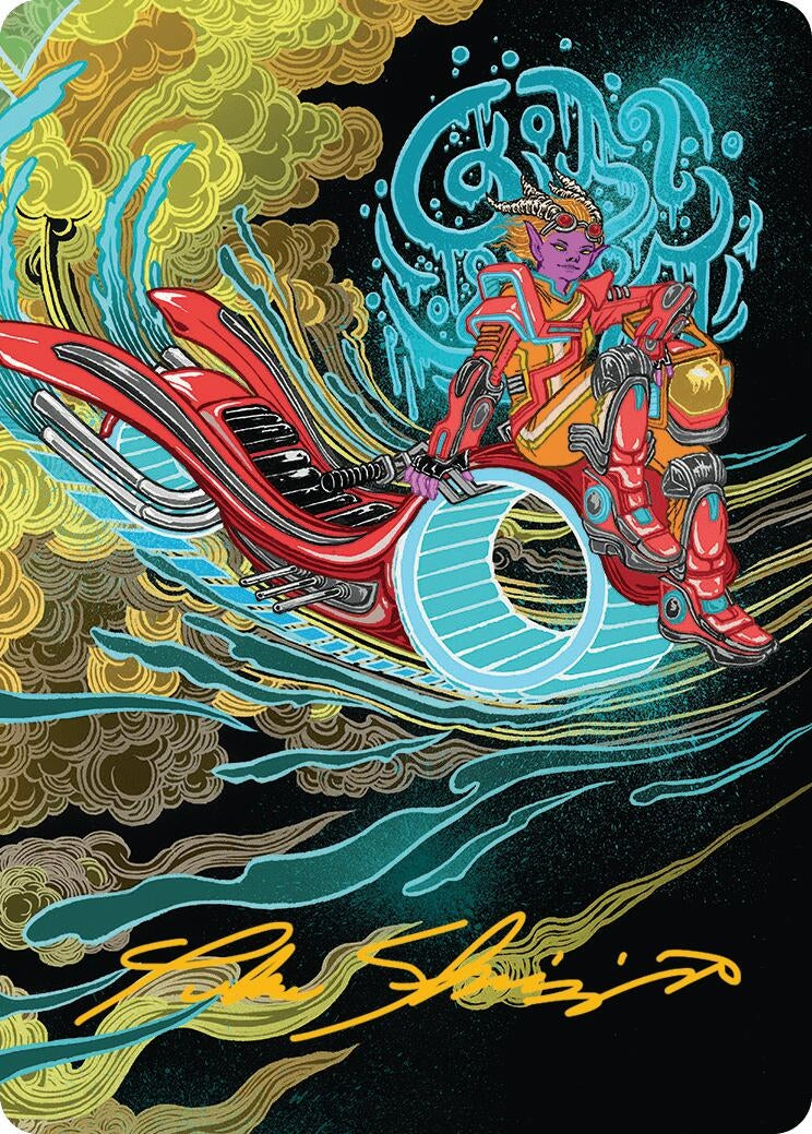 Image for Cloudspire Skycycle Art Card (Gold-Stamped Signature) (44) - Magic: The Gathering